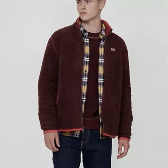 Levi's Other - NWT LEVI’S Full Zip Sherpa Jacket in Maroon, Size XS